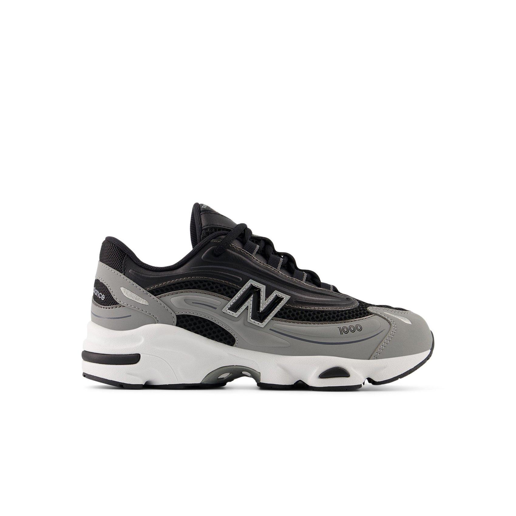 New Balance 1000 Boys' Lace Up Mesh Shoe - Black/Grey